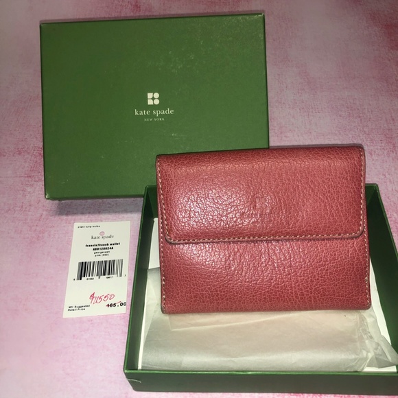 Pink Kate Spade New York Georgetown French Wallet - Picture 1 of 8